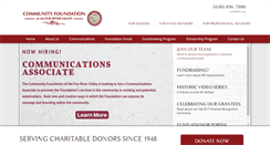 Desktop Screenshot of communityfoundationfrv.org